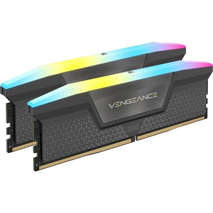 CORSAIR Vengeance RGB DDR5 RAM 2x8Go Jusqu'à 5200MHz CL40 40 40 77 1.25V AMD Expo & Intel XMP 3.0 Mémoire pour Ordinateur de Bureau – CMH16GX5M2B5200Z40 - vue 3