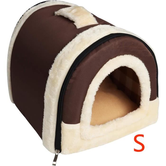 Meilleurs prix pour Animal Maison Pet Sac de Couchage Cuddle Pochette Lit Animal de Lavable Tapis de Maison pour Burrower Chatons Chats Chiots Lapin,S