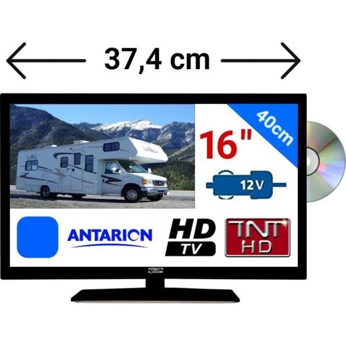 INOVTECH T/él/éviseur LED HD Ultra Compact 18,5 47 cm