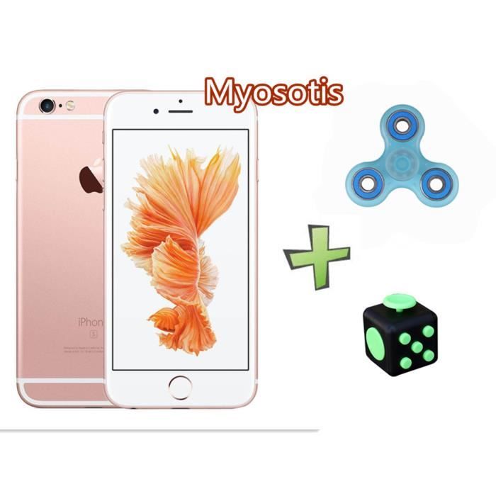 Apple Iphone 6s Plus 55pouces 64gb Smartphone Or Us Plug Sans Touch Idsupport Orange Sfr Spinner à Main Et Bouger Le Cube