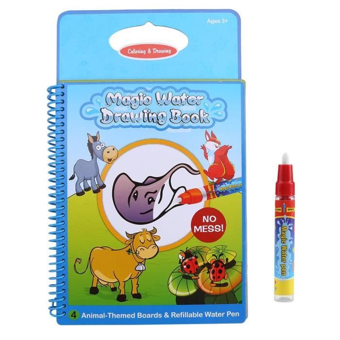 Tableau peinture livre dessin l'eau d'enfants bébé stylo apprenant jouets  modèle animal réutilisable - Achat / Vente coffret cadeau jouet  0703633519511 - Cdiscount