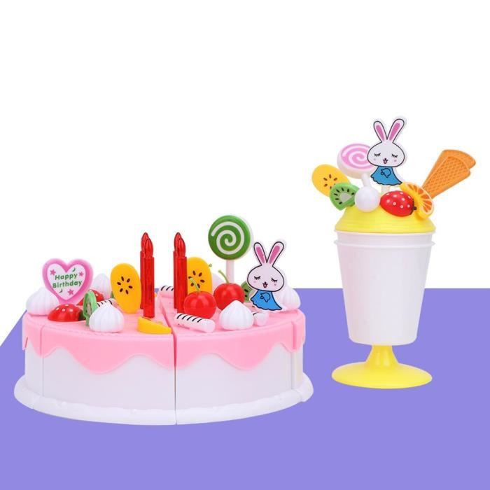 Coupe Gateau Fete D Anniversaire Faire Semblant Jouer Amusant