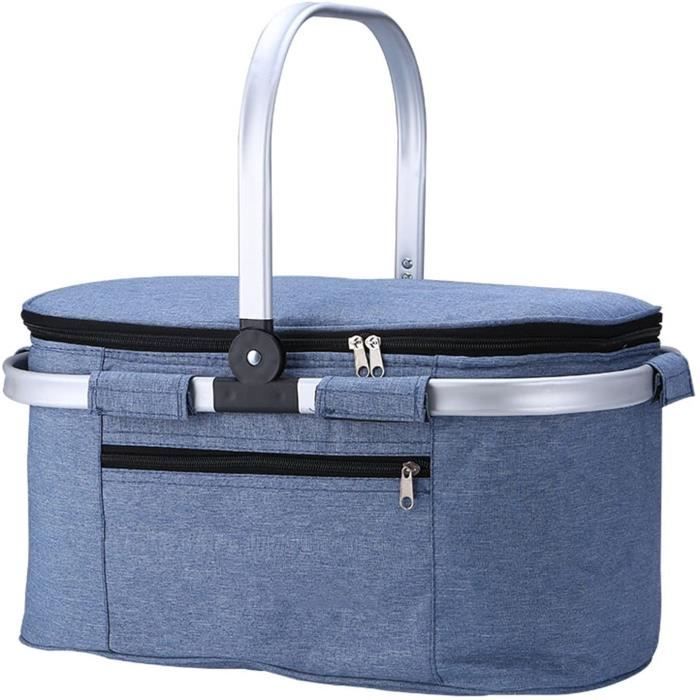 Panier D'achat Pliable Irene - Isotherme, Poignée Renforcée, Capacité 30 Kg, 48x23x27 Cm, Polyester 600D - 10
