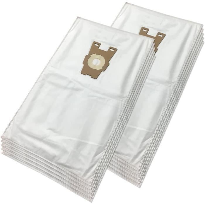 10 Sacs D'aspirateur Pour Kirby G2 G3 G2000 Etc. - Microfibre Non Tissée, Lot De 10, Couleur Blanc