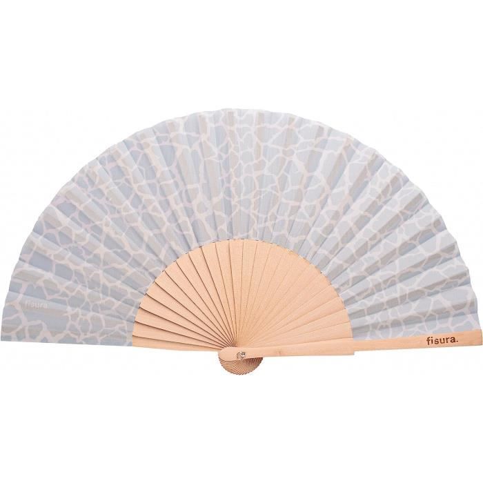Éventail Pliable XXL 'Size' 64x33 Cm En Bambou - Message Original Rose, Cadeau Festif