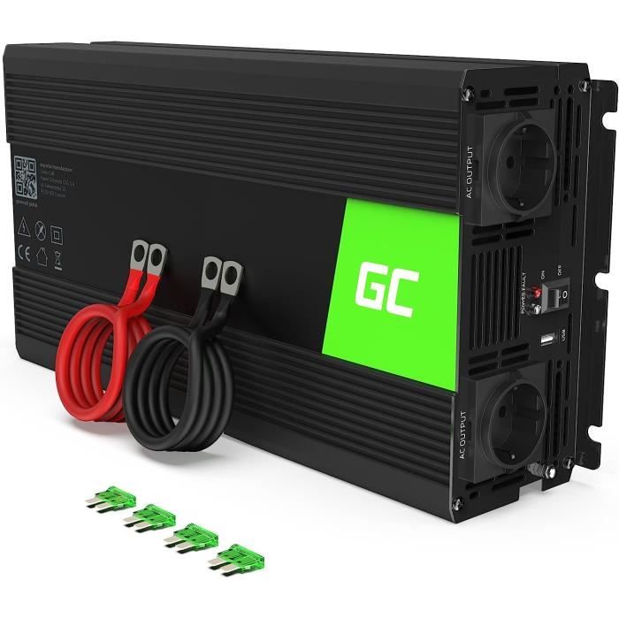Convertisseur De Tension - Green Cell® 1500w/3000w 24v 220v/230v Camion Solaire Modifiée Volts Sinus Sinusoïdale Dc Ac