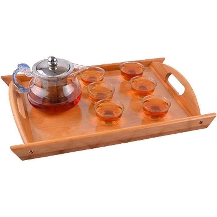 Plateau de Service en Bois Polyvalent et Plateau à Oeufs avec Poignée pour Fromage Planche Réutilisable Artisanat