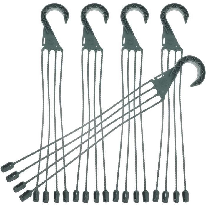 Lot De 4 Supports De Jambage J-11 Pour Porte De Garage - Acier - Avec Décalage Et Boulon De Voie