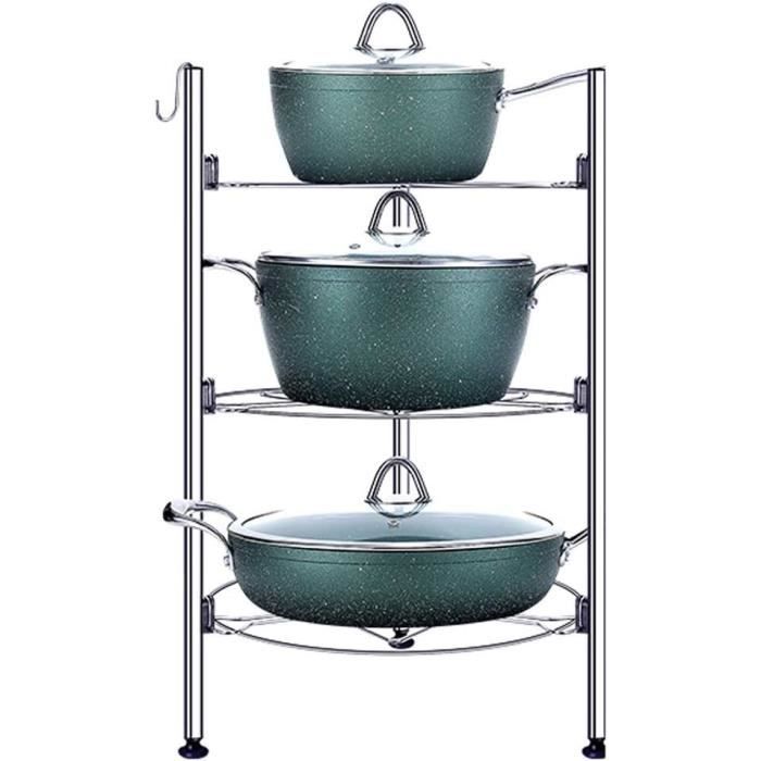 Support De Rangement De Cuisine, égouttoir Et égouttoir à Vaisselle En Acier Au Carbone A 3 Couches Boite De Rangement Multifonctionnelle Domestique 98619689