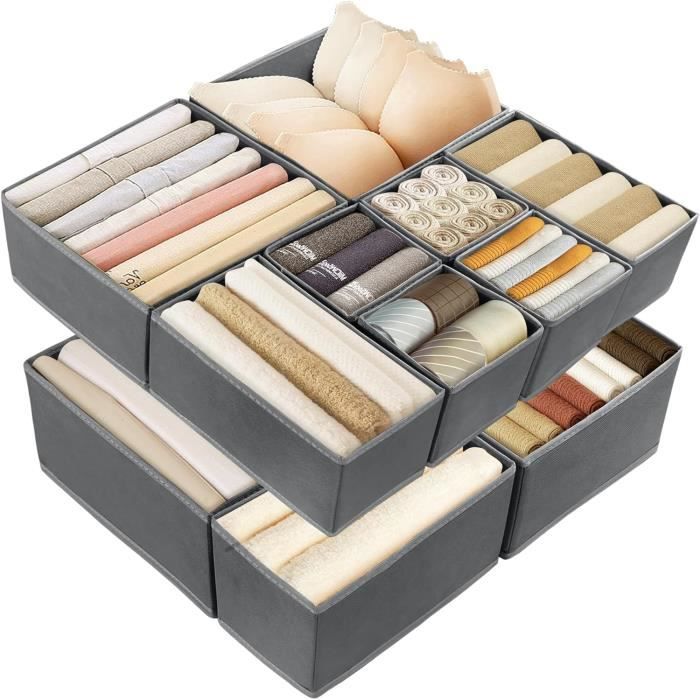 Lot De 16 Organisateurs Tiroirs PAX - Blanc Pliable Pour Sous-vêtements Et Vêtements