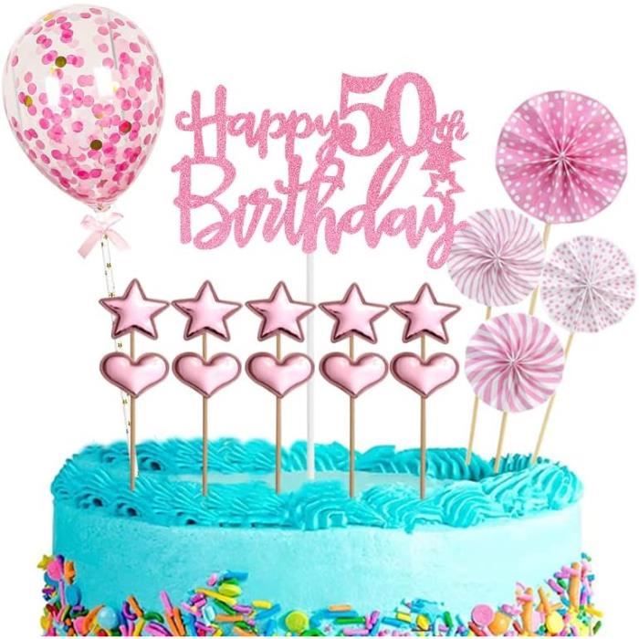 Déco Gateau Anniversaire 18 Ans - 24 Pièces Cake Topper Joyeux 18 Ans | Décorations Festives Pour Garçons Et Filles