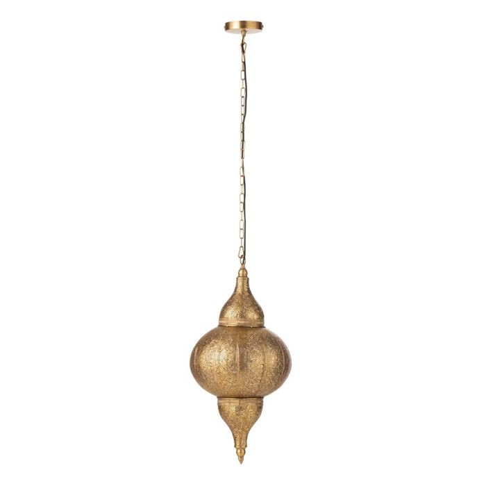 Lampe Suspension en Métal Bore 65cm Or Lampe Suspension en Métal Bore 65cm Or