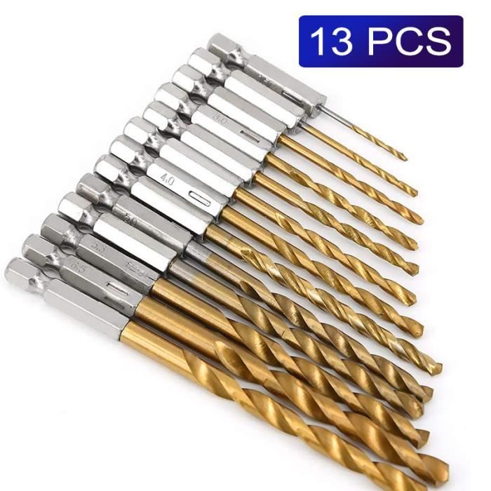 Jeu De 6 Forets à Bois Longs 30 Cm - Pour Perceuse/Visseuse - Diamètre 6-14 Mm - Acier HSS