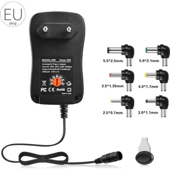Adaptateur Universel Ac Dc Achat Vente Adaptateur Universel Ac Dc Moins Cher Cdiscount