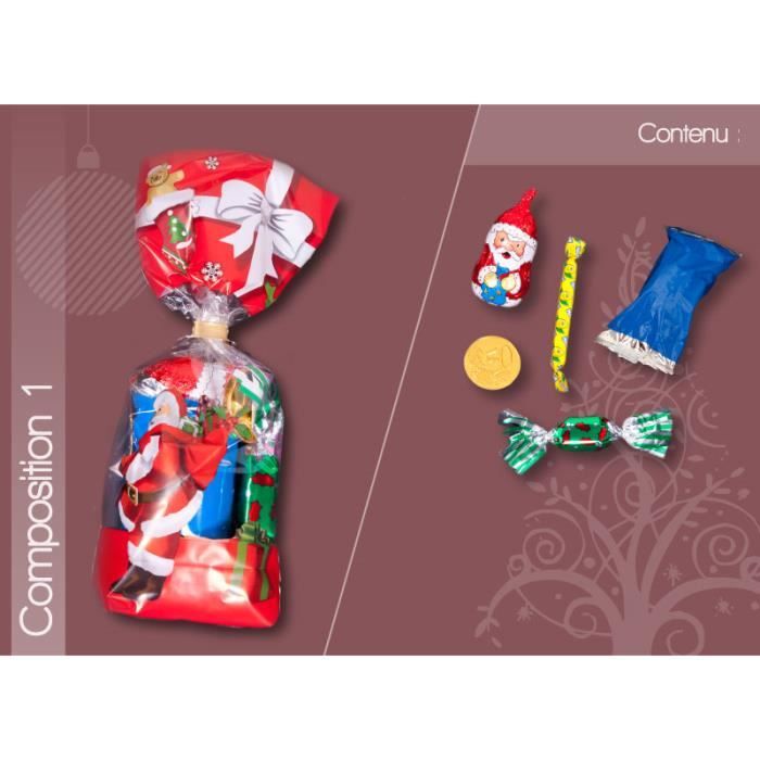 PETIT SACHET DE NOEL AVEC CHOCOLATS ET GOURMANDISE - Cdiscount Au quotidien