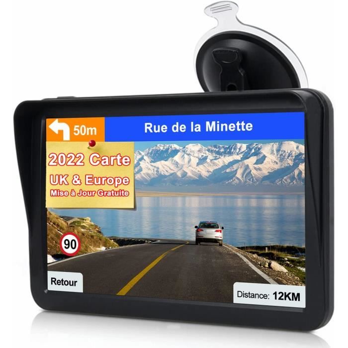 GPS Poids Lourds, TOUTBIEN GPS Voiture 9 Pouce Écran Tactile Navigation  pour Auto, Camion Dernière Cartographie UK Europe Utilisable et Carte