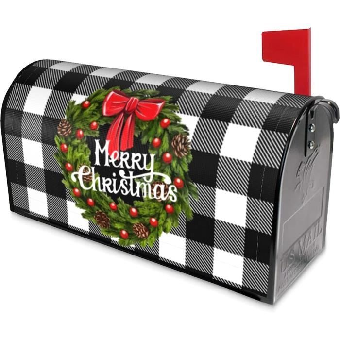 Couverture Magnétique De Noël à Carreaux Rouge Pour Lave-vaisselle - Décore Ta Cuisine En Un Clin D'œil