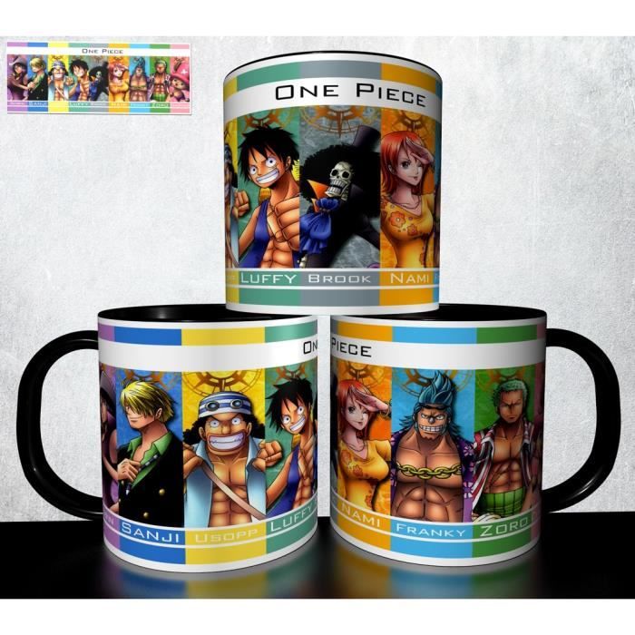 Mug Personnalisé One Piece - Tasse à Café Céramique 325 Ml - Blanc - Neuf Sous Emballage