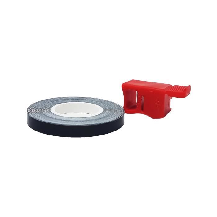 Bandes Adhésives Racing Rouge Pour Jantes Auto - 5mm X 6m - Décoration Style Course