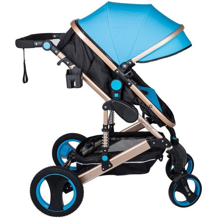 436>VEVOR 2 en 1 Poussette de Haute Qualité Pliable Portable Léger Coussin  Réglable pour Nouveau-né Chariot avec N - Cdiscount Puériculture & Eveil  bébé