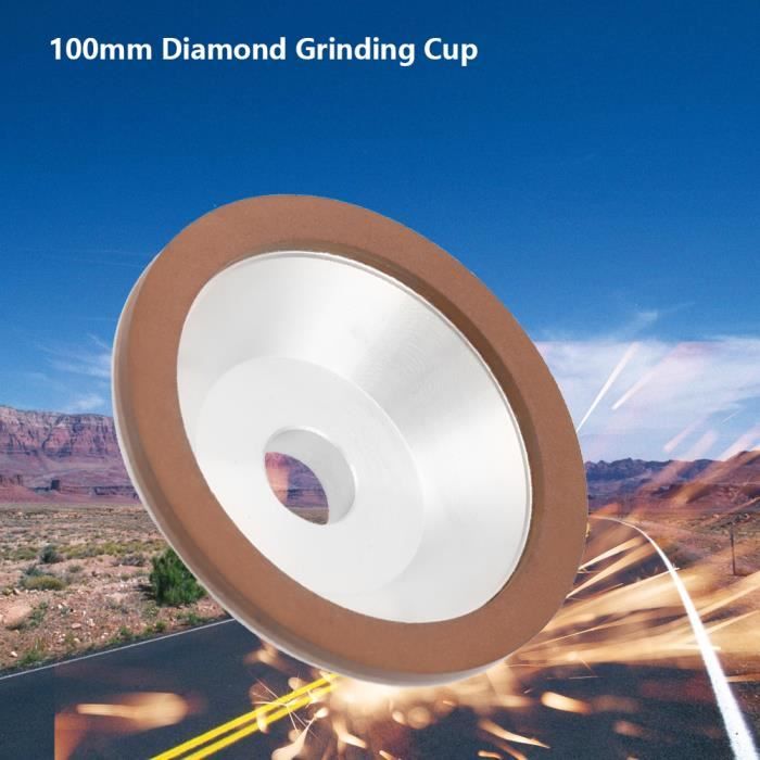 100mm Meule Boisseau Diamant de Grain 180 Disque de Meulage pour Carbure  Métal-CHD - Cdiscount Bricolage