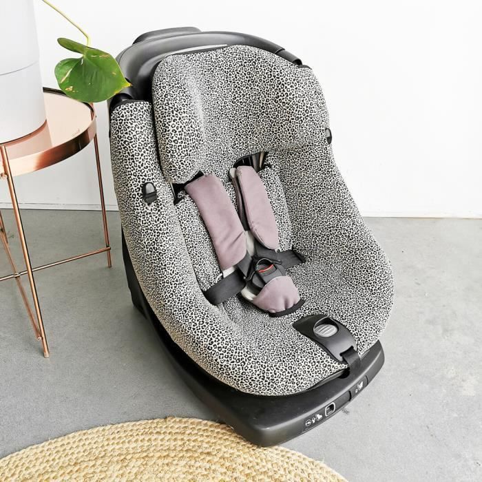 Mcaf Zand Luipaard Bebe Confort Housse Pour Bebe Confort Axissfix Coton Oeko Tex Sur Mesure Noir Beige Sable Cdiscount Auto