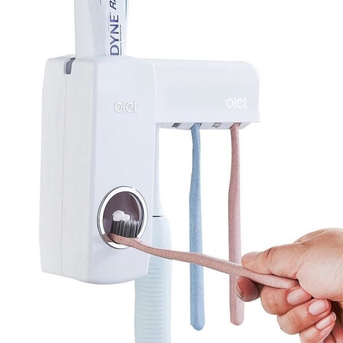 Distributeur De Dentifrice Automatique Mural Sans Contact - Étanche, Anti-poussière, Installation Adhésive Sans Perçage