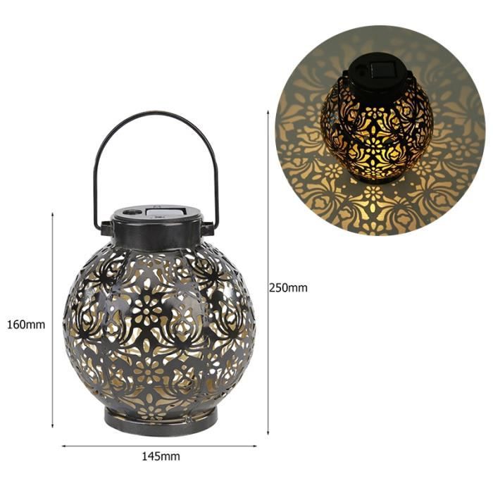 Lanterne Solaire Xanlite SORETRO2 Khara Firefly - Éclairage Blanc Chaud Extérieur