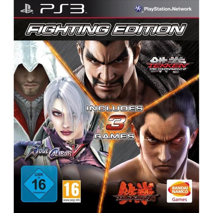 Fighting Edition Tekken 6 + Soul Calibur V + Tekken Tag Tournamament 2 Ps3