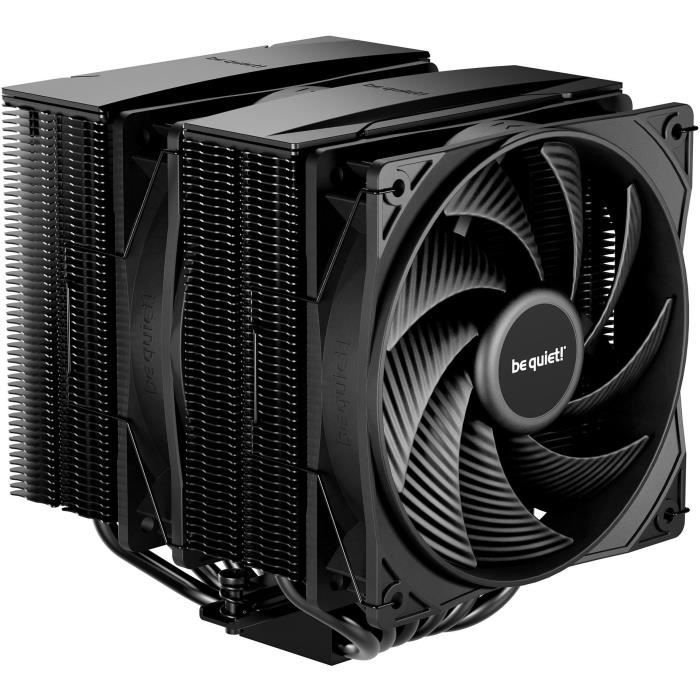 be quiet! Pure Rock Pro 3 Refroidisseur de processeur pour : LGA1150 LGA1151 LGA1155 LGA1200 LGA1700 LGA1851 AM4 AM5 base en cuivre et ailettes en aluminium nickelé 120 mm - vue 5