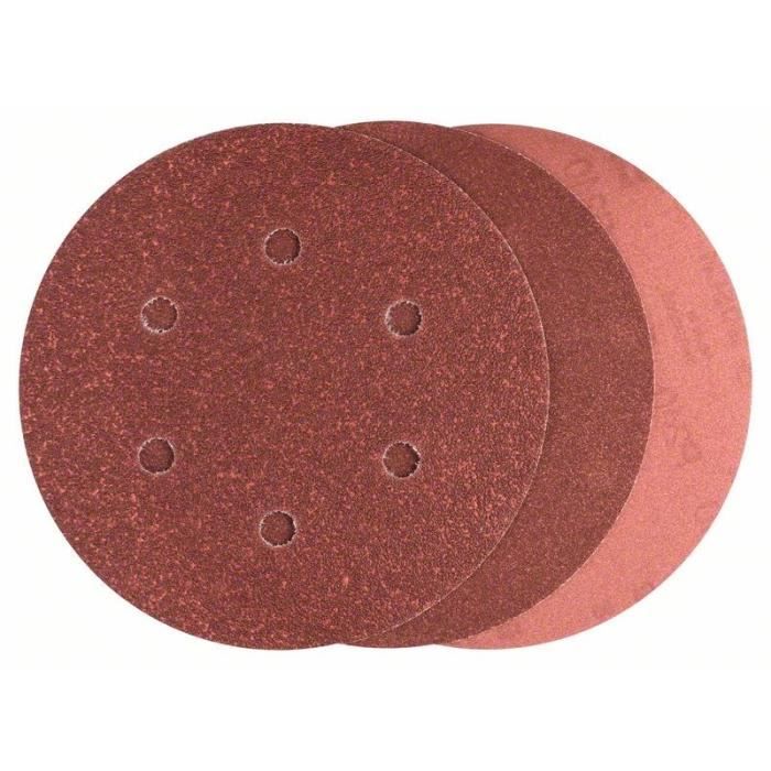 Bosch Disques abrasifs - 150 mm - Set de 6 pièces - Ponceuse excentrique - Agrippant