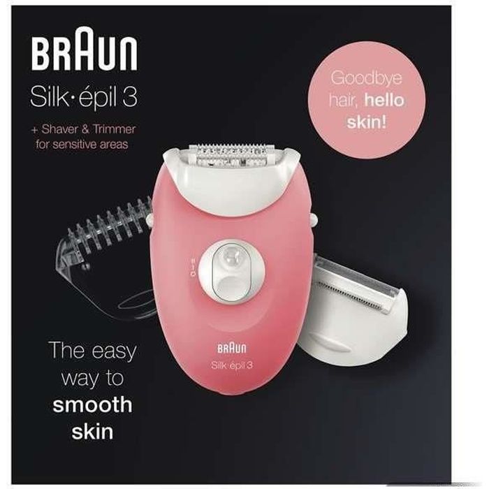 Braun Silk épil 3 SE 3 440 3 En 1 Épilateur Électrique Rasoir