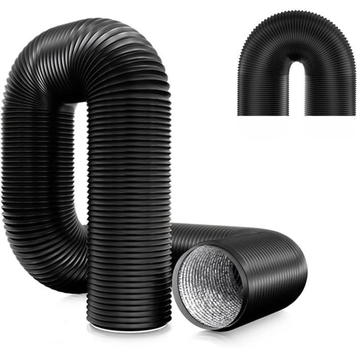 Tuyau Ventilation Flexible Aluminium 160mm 1.5m - Gaine VMC Extracteur Air Chaud Froid
