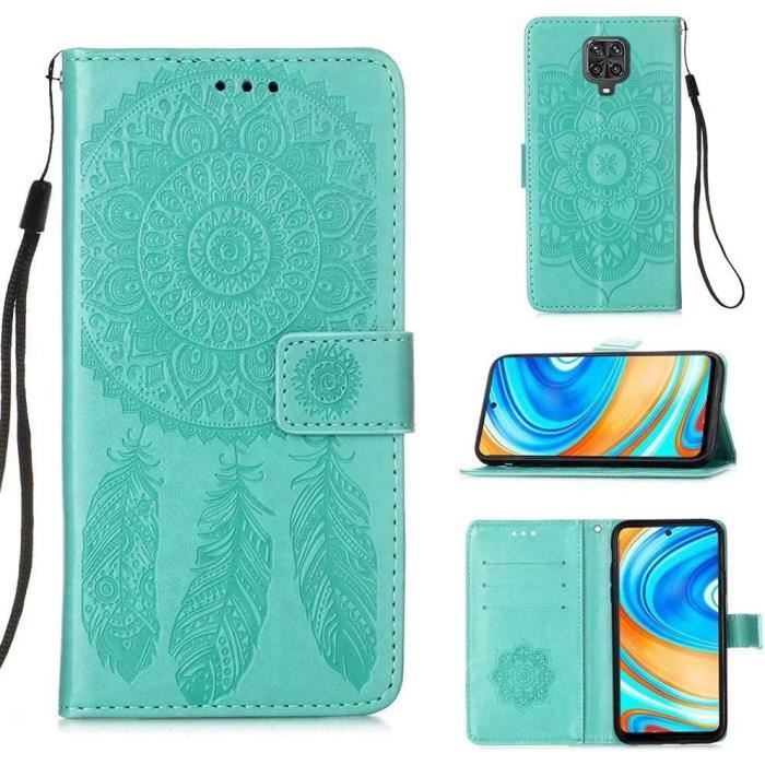 Kwmobile Coque Collier Xiaomi Redmi Note 9S / 9 Pro / 9 Pro Max – Silicone Motif Palmiers Doré