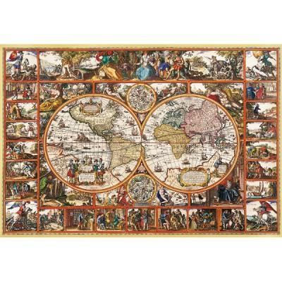 Puzzle Carte du Monde antique - CLEMENTONI - 2000 pièces - Magna Charta - Intérieur