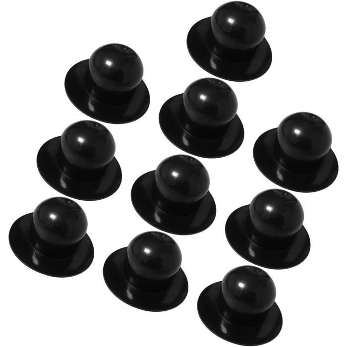 Qrity 20 Pièces 10mm Bouchons En Plastique Rond, Cache Trou Meuble, Blanc, Bouchon De Trou De Percage Pour Verrouillage Trou Meubles