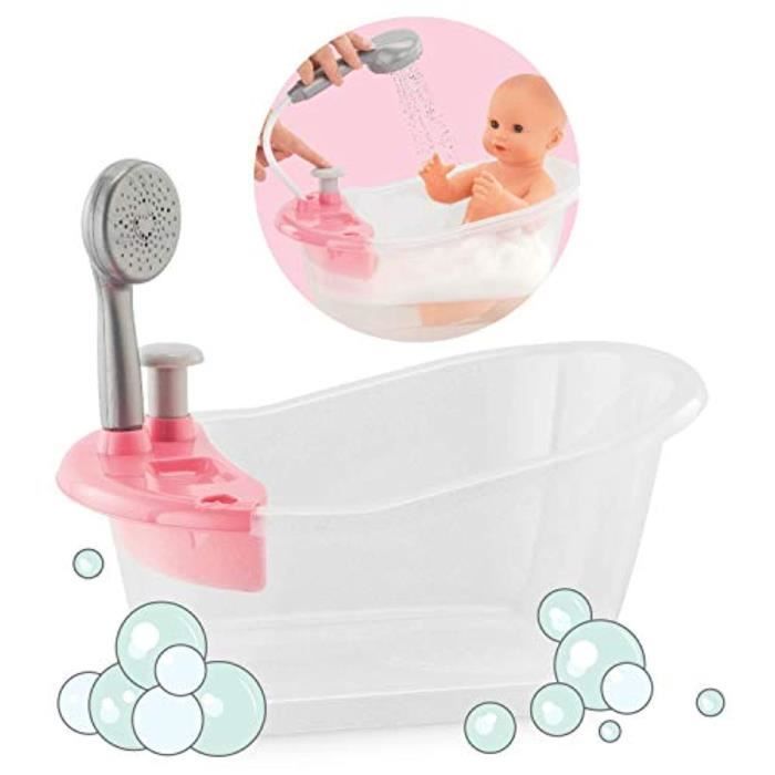 Poupee COROLLE AMQ7A Baignoire avec douche Ensemble de jeu pour 12 et 14 poupees rose Cdiscount Jeux Jouets