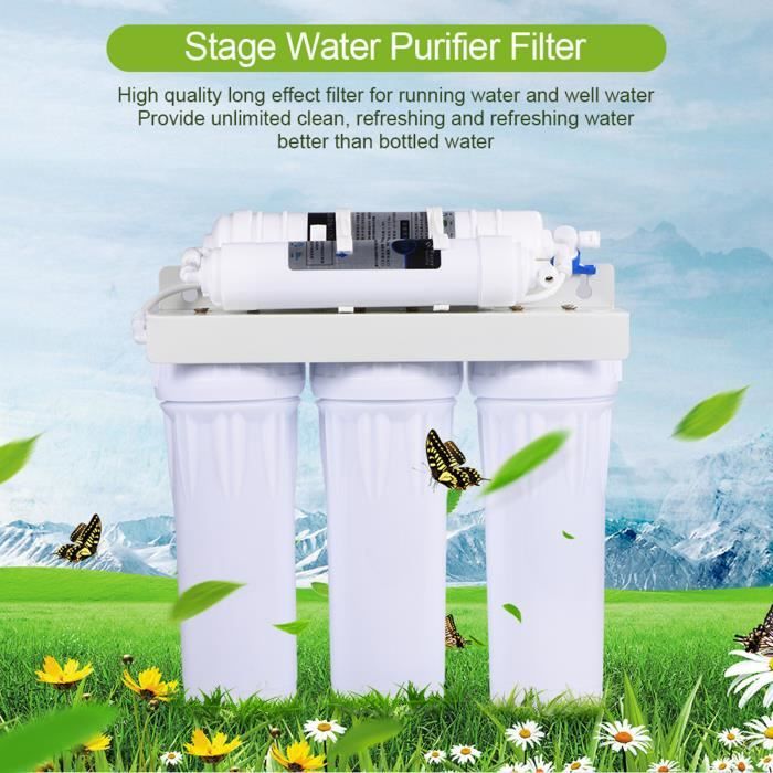 Geekpure Système de filtre à eau en 5 étapes pour toute la maison avec