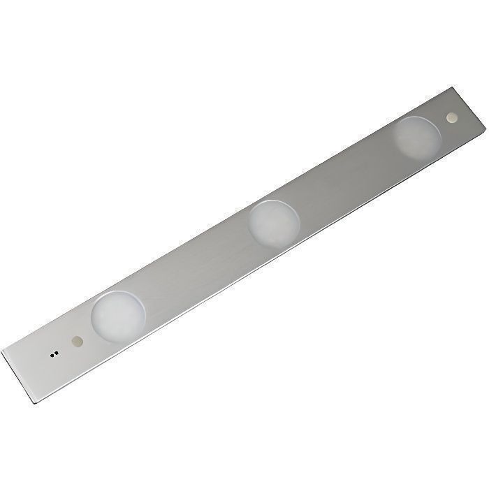 Réglette LED - Elexity - 3x 62W - Capteur de mouvement - Inox brossé - 50cm