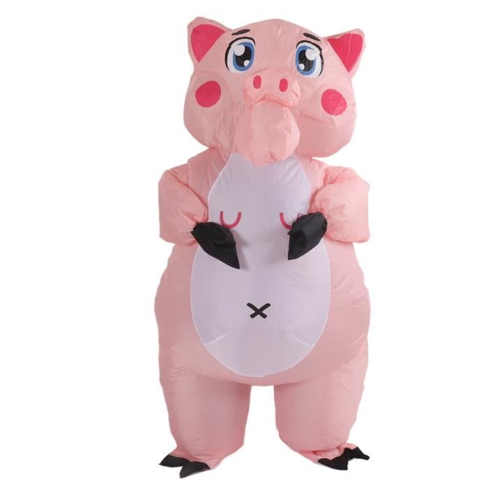 Costume de Poupée Gonflable Costume de Cochon Rose Gonflable pour