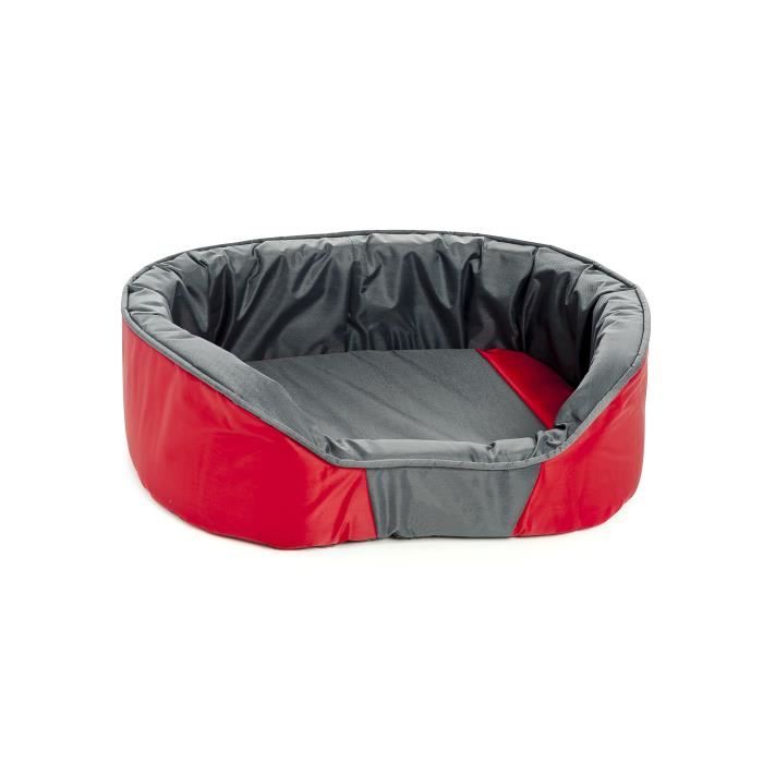 Comparer les prix de Ferribiella. Panier imperméable pour chien rouge et gris, Waterproof. Plusieurs tailles disponibles. Corbeille pour animal.