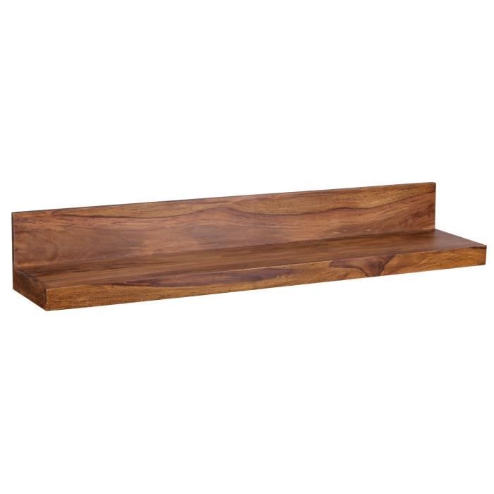 Étagère murale en bois massif Sheesham - FINEBUY - Rustique - 110x24x17 cm Étagère murale en bois massif Sheesham - FINEBUY - Rustique - 110x24x17 cm