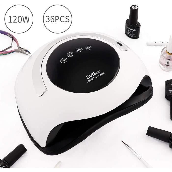 Lampe Sèche Ongles, 80W LED Séchoir à Ongles Professionnel Automatique