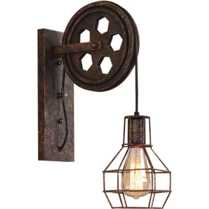Lot De 2 Applique Industrielle Murale Vintage Lampe Industrielle