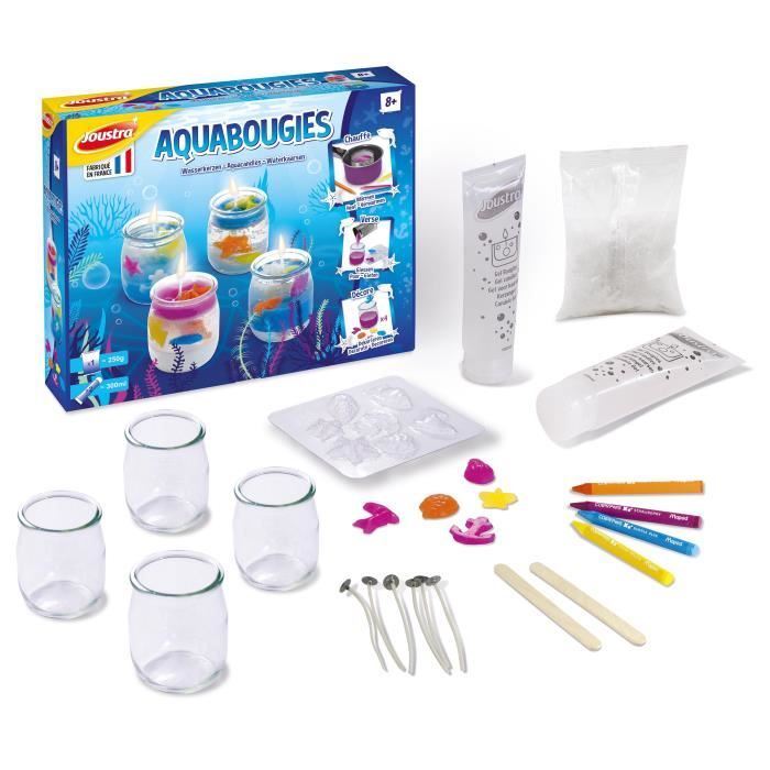 Kit de création de Bougies Aqua - JOUSTRA - AQUABOUGIES - Enfant - 8 ans -  Mixte - Cdiscount Jeux - Jouets
