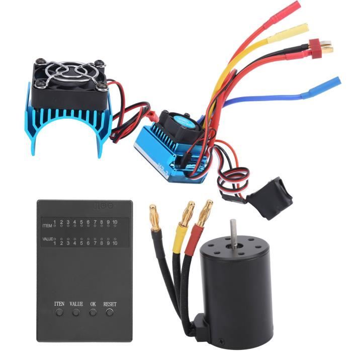 Carte Programmation ESC Sans Balais Sans Balais RC / Pièces De Mise à Niveau Compatibles Avec Accessoires De Voiture RC 1/10 Carte De Programmation Esc