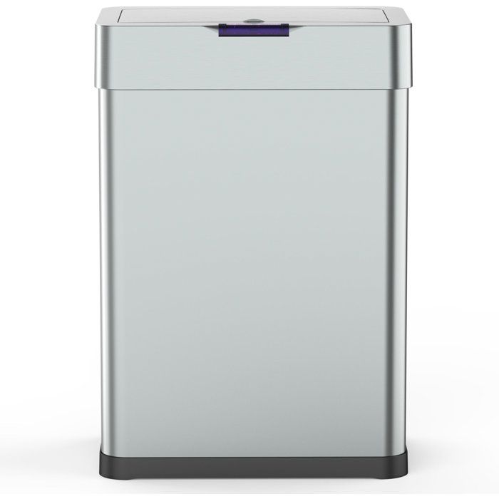 KITCHEN MOVE Poubelle de cuisine automatique daytona argent acier inoxydable 60 l