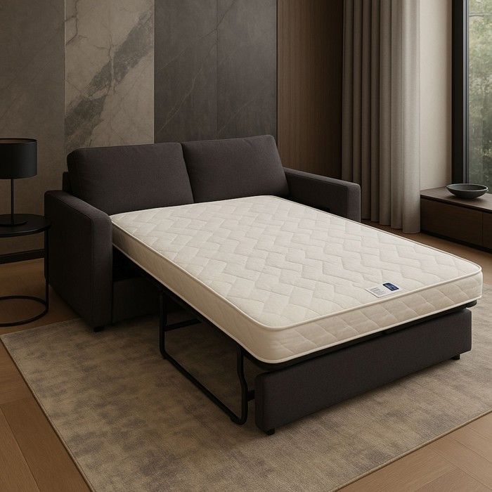 Matelas Très Ferme 140x190 x 15 cm - 5 zones de Confort - Noyau Poli Lattex HR Dernière Génération - Très Respirant
