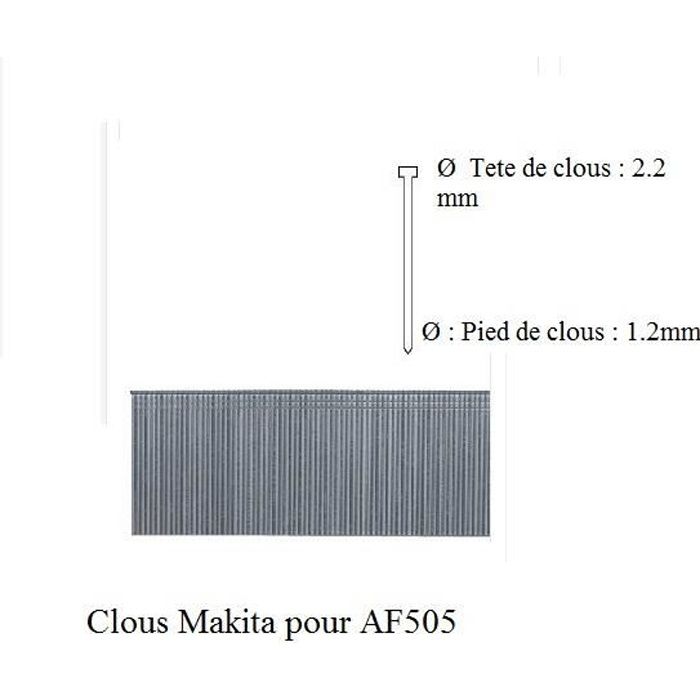 Makita clous tête homme galvanisés 50 mm - vue 6