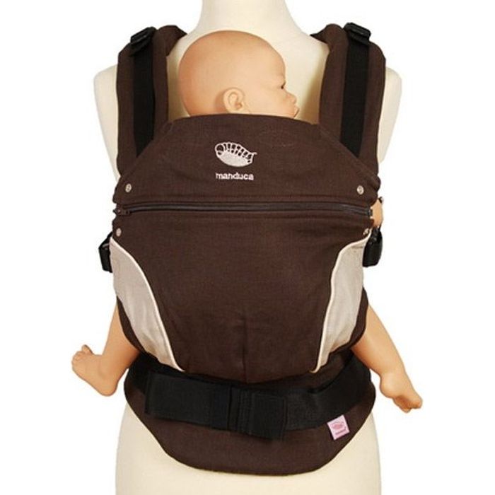 Porte bebe MANDUCA Chocolat Physiologique Mixte 0 mois Naissance 15 kg 3 ans Cdiscount Puericulture Eveil bebe